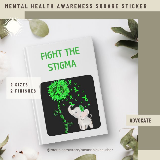 Mental Health Awareness Square Sticker (Creator Uploaded)