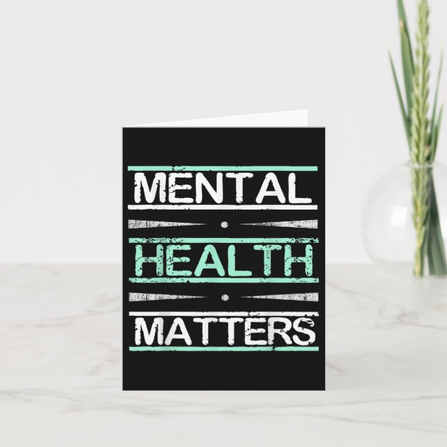 Mental Health Awareness Stigma  Card (Front)
