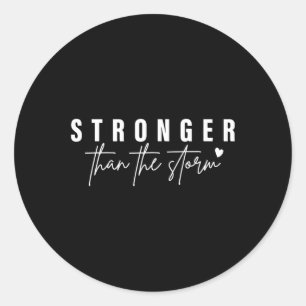 Mental Health Awareness  Stronger Than The Storm  Classic Round Sticker