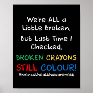 Mental Health Awareness Suicide Prevention Gift  Poster