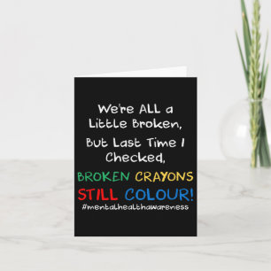 Mental Health Awareness Suicide Prevention T Shirt Card