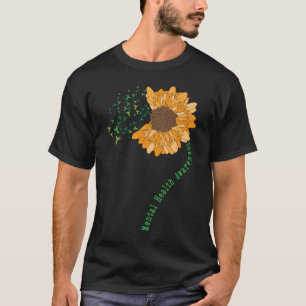 Mental Health Awareness Sunflower End The Stigma S T-Shirt