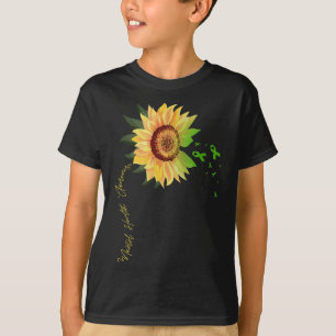 Mental Health Awareness Sunflower Green Ribbon T-Shirt
