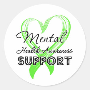 Mental Health Awareness - Support Classic Round Sticker