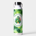 Mental Health Awareness - Support Strength Support Water Bottle<br><div class="desc">Water bottle to help spread awareness for mental health awareness. A green awareness ribbon with the words hope,  strength and support.</div>