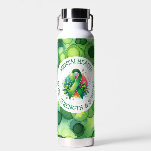 Mental Health Awareness - Support Strength Support Water Bottle