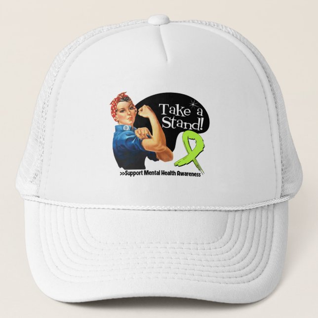 Mental Health Awareness Take a Stand Trucker Hat (Front)