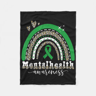 Mental Health Awareness-teach Coping Skills Counse Fleece Blanket