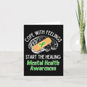 Mental Health Awareness Therapist Psychology Psych Card