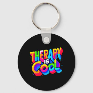 Mental Health Awareness Therapy Is Cool Self Care Key Ring