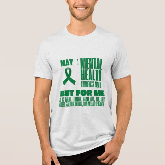 Mental Health Awareness Tri-Blend Shirt (Front)