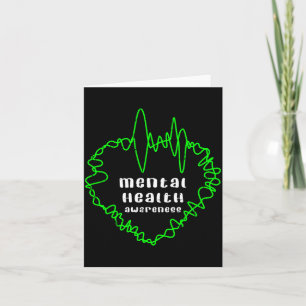 Mental health awareness warrior counsellor card