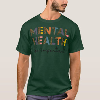 Mental health awareness week month day ribbon supp T-Shirt