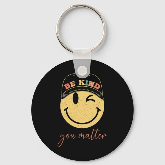 Mental Health Awareness With Our You Problem  Key Ring (Front)