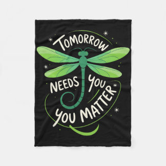 Mental Health Awareness You Problem Tomorrow Needs Fleece Blanket