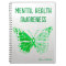 Mental Health Butterfly Spiral Photo Notebook