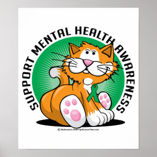 Mental Health Cat Poster