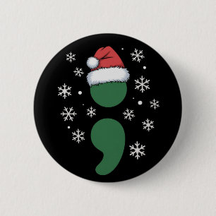 Mental Health Christmas Depression Awareness Xmas 6 Cm Round Badge