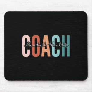 Mental Health Coach Gifts Men Women Retro Pastel  Mouse Pad
