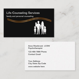 Mental Health Counseling Psychotherapy Business Card