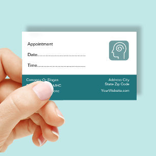 Mental Health Counsellor Appointment Business Card