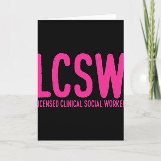 Mental Health Counsellor Gifts Lcsw Licensed Clini Card