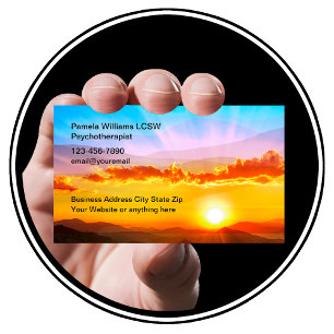 Mental Health Counsellor Psychotherapist Business Card