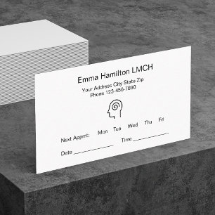 Mental Health Counselor Office Appointment Cards