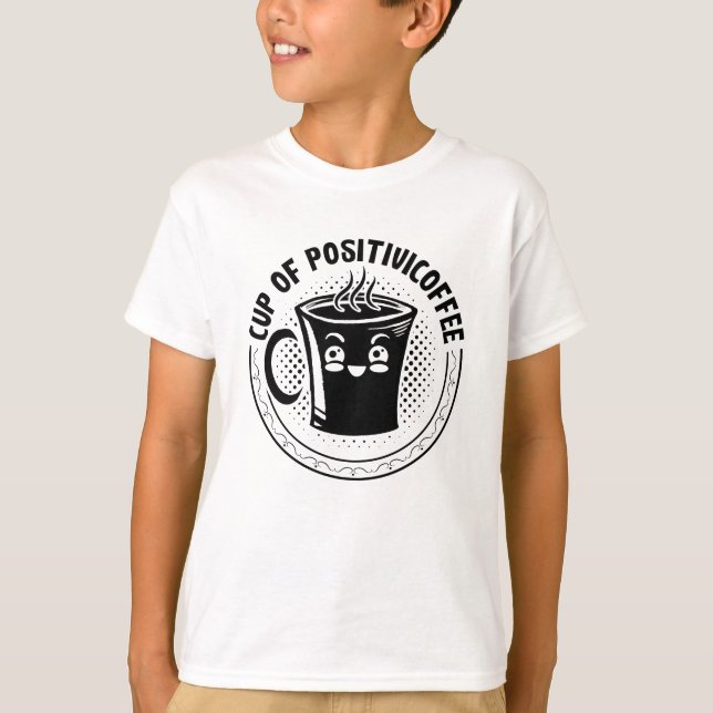 Mental Health Cup Of Positivicoffee Anxiety Anxie T-Shirt (Front)
