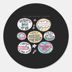 Mental Health For Women, Mental Health Awareness F Classic Round Sticker