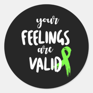 Mental Health Gift Design For Teachers And Social  Classic Round Sticker
