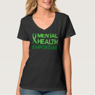 Mental Health Green Ribbon Anxiety Mental Health A T-Shirt