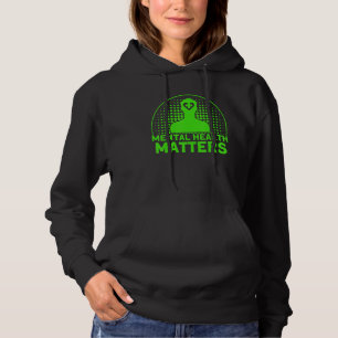 Mental Health Green Ribbon Mental Health Awareness Hoodie