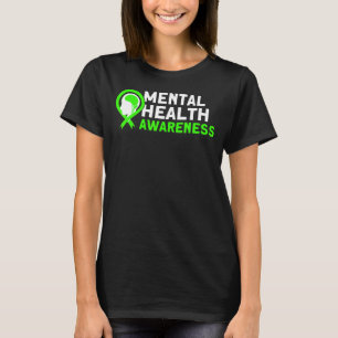 Mental Health Green Ribbon Mental Health Awareness T-Shirt