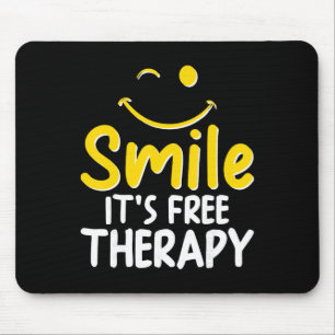 Mental Health Humour Design With Positive Message Mouse Pad