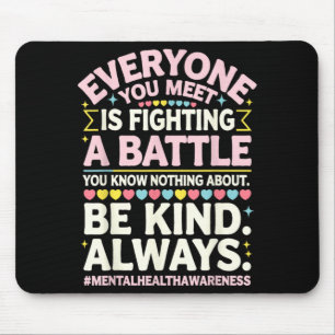 Mental Health Illness Awareness Month Depressed Mouse Pad