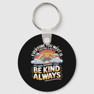 Mental Health Illness Awareness Month Depressed Pe Key Ring