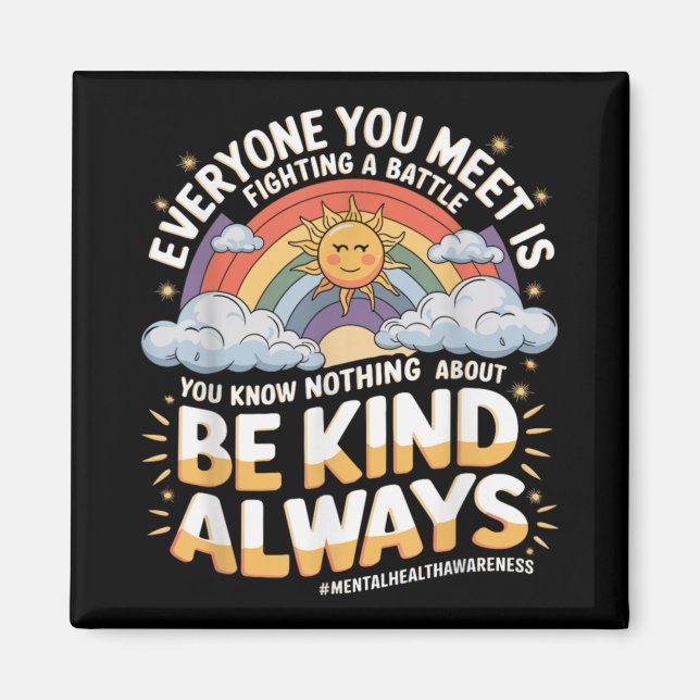 Mental Health Illness Awareness Month Depressed Pe Magnet (Front)