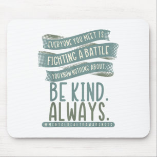 Mental Health Illness Awareness Month Depressed Pe Mouse Pad
