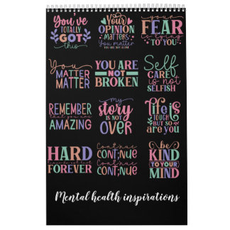 Mental health inspirations calendar