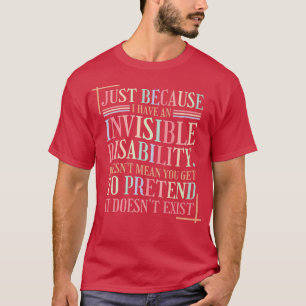Mental Health Invisible Disability 4303 1909  T-Shirt