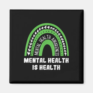 Mental Health Is Health As Mental Heath Awareness  Magnet