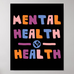 Mental Health Is Health National Awereness Month P Poster