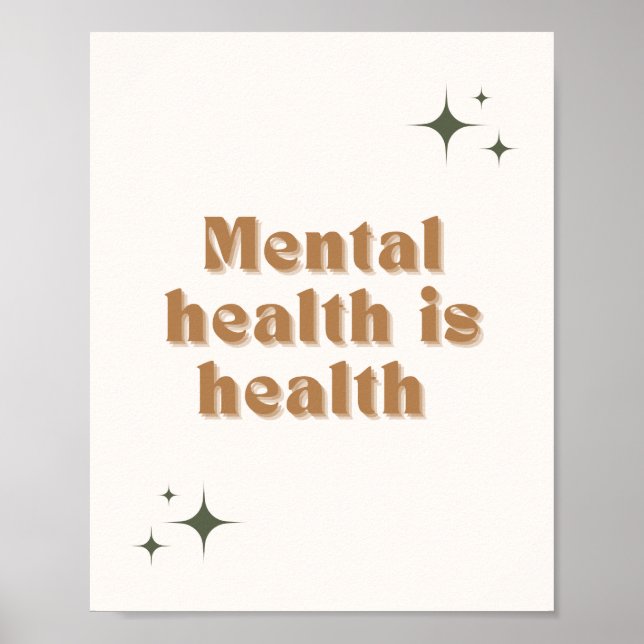 Mental Health is Health Poster  (Front)
