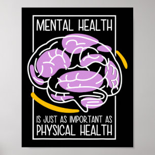 Mental Health Is Just As Important As Physical Hea Poster