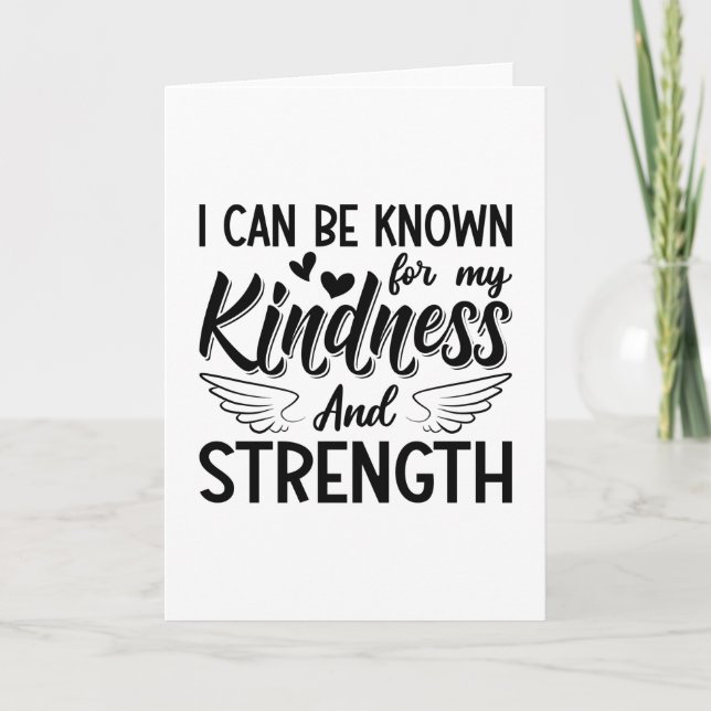Mental Health Kindness And Strength Anxiety Anxie Card (Front)