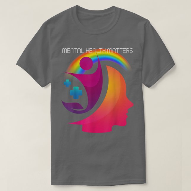 Mental Health Lgbt 4429 1972  T-Shirt (Design Front)