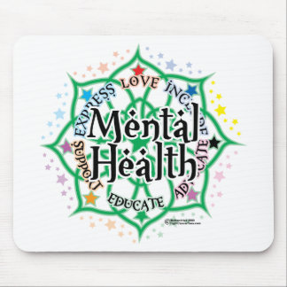 Mental Health Lotus Mouse Pad