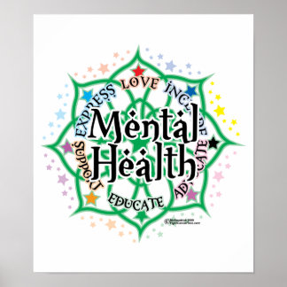 Mental Health Lotus Poster
