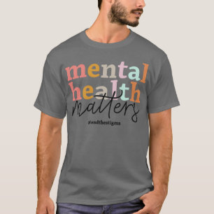 Mental Health Matters Awareness Retro Psychologist T-Shirt